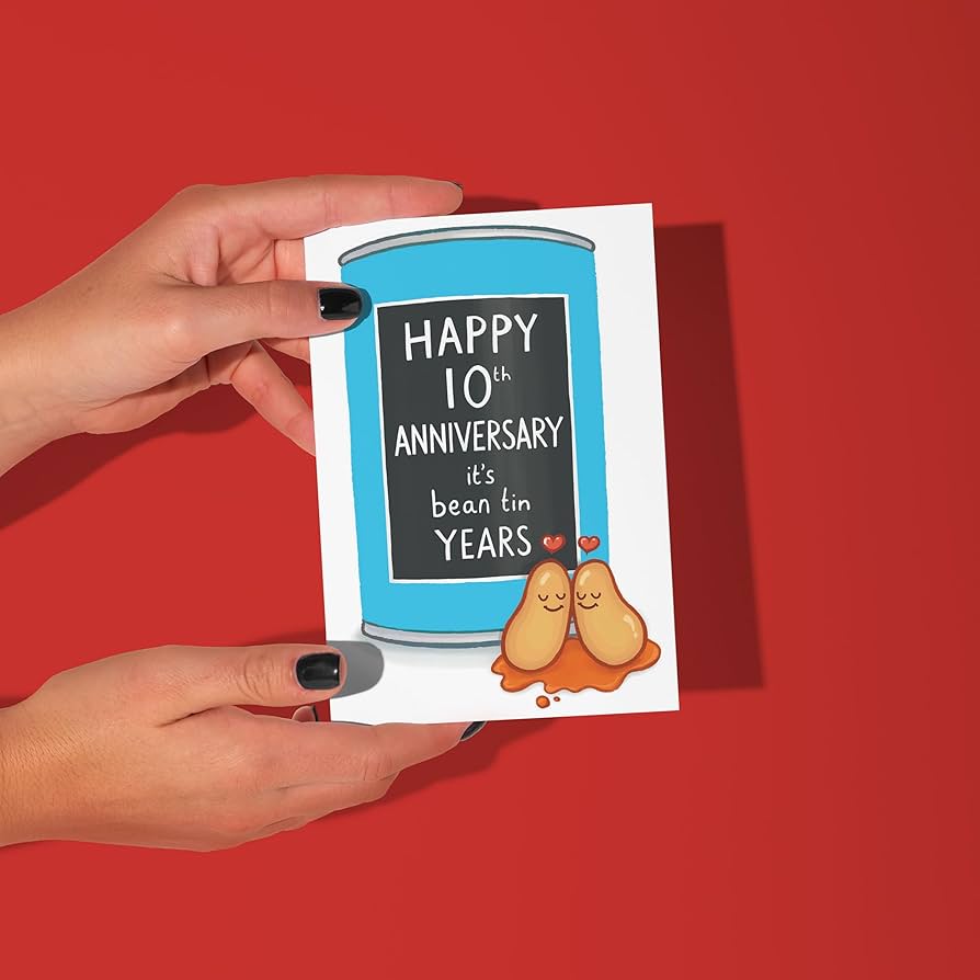 Amazon.com : LimaLima Funny 10th Wedding Anniversary Card